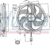 Вентилятор  охлаждение двигателя citroen с4 peugeo