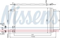 NISSENS 940319 Конденсер VAG A3/OCTAVIA/G VII/ 1.2T-2.0T/1.6TD-2.0TD 12-