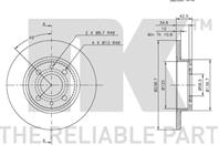 Диск тормозной передний (239x12mm) / LADA 110,111,112 (2110,2111,2112),Samara (2