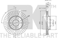 202533nk диск тормозной передний. ford mondeo/scorpio all 93