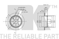 Диск тормозной зад.NK