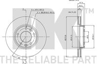 Диск тормозной KIA CARNIVAL 2.5-2.9 99-01 передний вент.D=274мм.