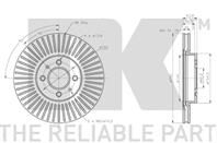 Диск торм kia rio 1.25/1.4/1.1crdi/1.4crdi 11- пер