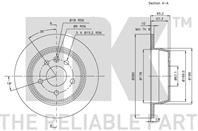 203333nk диск тормозной задний . mb vito all 95