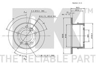 203395NK_диск тормозной задний ! MB Sprinter  VW