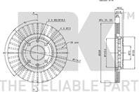 Диск тормозной передний (258x24mm) / kia carens-i,clarus 96~