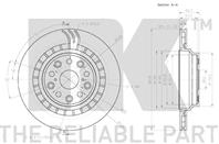 Диск торм lex ls 4.6/6.0 06- зад вент l 335x22