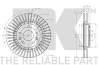 Диск тормозной NISSAN QASHQAI/X-TRAIL 14- передний