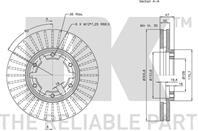 Диск тормозной NISSAN PATROL 2.8D-3.0D 97-10 передний