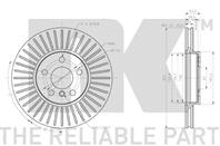 Диск тормозной передний (307x24mm) / BMW 2,X1,X2 (F45,46,48,39) MINI Clubman,Cou