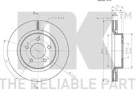 Диск тормозной CHRYSLER 300M R16 98-04 передний вент.D=297мм.