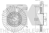 204853nk диск тормозной передний. volvo xc 90 2.5t/d5/t6 wheel 17 02