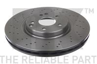 Диск тормозной MERCEDES W203 1.8-3.5 00- передний вент.