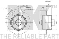 203610nk_диск тормозной задний! opel omega 1.8-3.