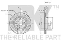 204588nk диск тормозной передний. toyota yaris all 99