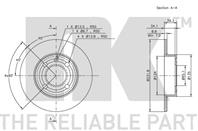 Диск тормозной VW POLO 96-01/LUPO 99-05/SEAT IBIZA 96-02 задний D=232мм.