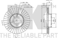 204772NK_диск тормозной передний! Ford Galaxy  VW