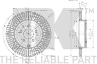 Диск тормозной вентилируемый