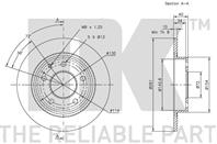 203228NK_диск тормозной задний! Mazda 626/MX-6/Xe