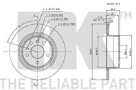 203621nk диск тормозной задний. opel omega 2.0-3.0 94