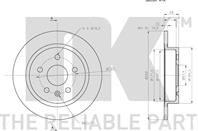 203668NK_диск тормозной задний! Opel Insignia 1.6