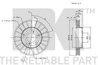 204547NK_диск тормозной передний! Toyota Camry 2.