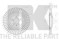 Диск тормозной передний (310x25mm) / AUDI A-1 SEAT Ibiza VW Polo 11~