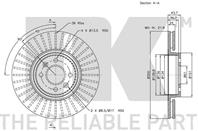 203947NK_диск тормозной передний! Renault Scenic/