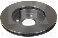 204565nk диск тормозной передний. toyota yaris 1.0-1.4d 99