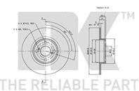 204587nk диск тормозной задний. toyota corolla all 97