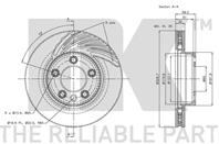 2047102nk диск тормозной передний левый porsche cayenne  vw touareg 3.2-5.0tdi 02 17