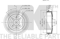 253708nk барабан тормозной. peugeot 405/406 all 87
