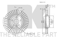 Диск тормозной передний с антикорозийным покрытием (300x28mm) / FORD Focus-II,Ga