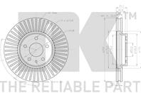 Диск тормозной передний с антикорозийным покрытием (300x28mm) / FORD Mondeo-V 14~