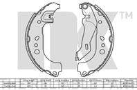 Колодки тормозные барабанные,задние (228,60x32,20mm) / SEAT Toledo-IV,SKODA Rapid,Roomster 12~