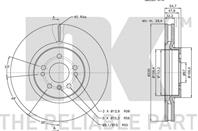 Диск тормозной передний, высокоуглеродистый (330x32mm) / M.B M,R-Class (W164,251) 05~14