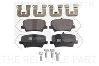 КОЛОДКИ ТОРМОЗНЫЕ ДИСКОВЫЕ ЗАДНИЕ БЕЗ ДАТЧИКА ИЗНОСА С ПРИЖИМНОЙ ПЛАСТИНОЙ И АКС