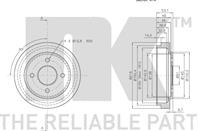 Барабан тормозной задний (180x32,8mm) / NISSAN Micra-II (K11) 92~03 Барабан тормозной задний (180x32,8mm) / NISSAN Micra-II (K11) 92~03