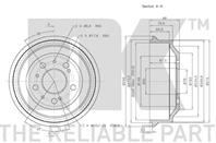 261901NK_барабан тормозной! Citroen Jumper  Peuge