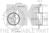 Диск тормозной задний с антикорозийным покрытием (278x10mm) / M.B C-Class,CLC,CLK,E-Class,SLK (W202,