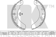 КОЛОДКИ ТОРМОЗНЫЕ БАРАБАННЫЕ / FORD TRANSIT 80-120 (228X45MM) 85~
