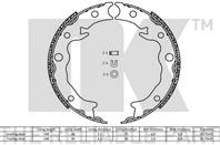 Колодки стояночного тормоза, барабанные (169x35mm) / SUBARU Forester,Impreza,XV 12~