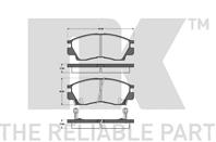 Колодки тормозные передние