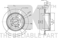 Диск тормозной задний с антикорозийным покрытием (291x12mm)  TOYOTA Avensis Verso,Previa 01~