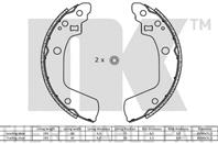 Колодки тормозные барабанные