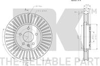 Диск тормозной передний с антикорозийным покрытием (321x30mm) / OPEL Astra-J, Za