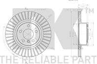 Диск тормозной задний с антикорозийным покрытием (330x20mm) / BMW X3,X4 (F25,26) 11~