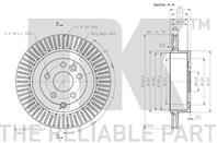 Диск тормозной задний с антикорозийным покрытием (302x20mm) / LAND ROVER Freelander-II 06~14
