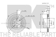 Диск тормозной передний с антикорозийным покрытием (266x22mm) / CITROEN Berlingo,C2,3,4,5,DS3,4,Xsar