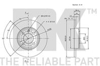 Диск тормозной передний с антикорозийным покрытием (256x13mm) / SEAT Inca, VW Caddy-II,Golf-III, Ven